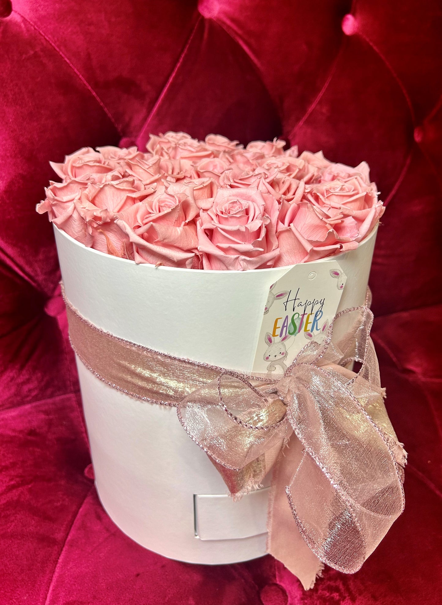 Round Rose Box With Gift Drawer